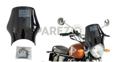 Royal Enfield GT Continental and Interceptor 650 Wind Screen Black - SPAREZO